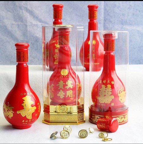 结婚礼品包装酒